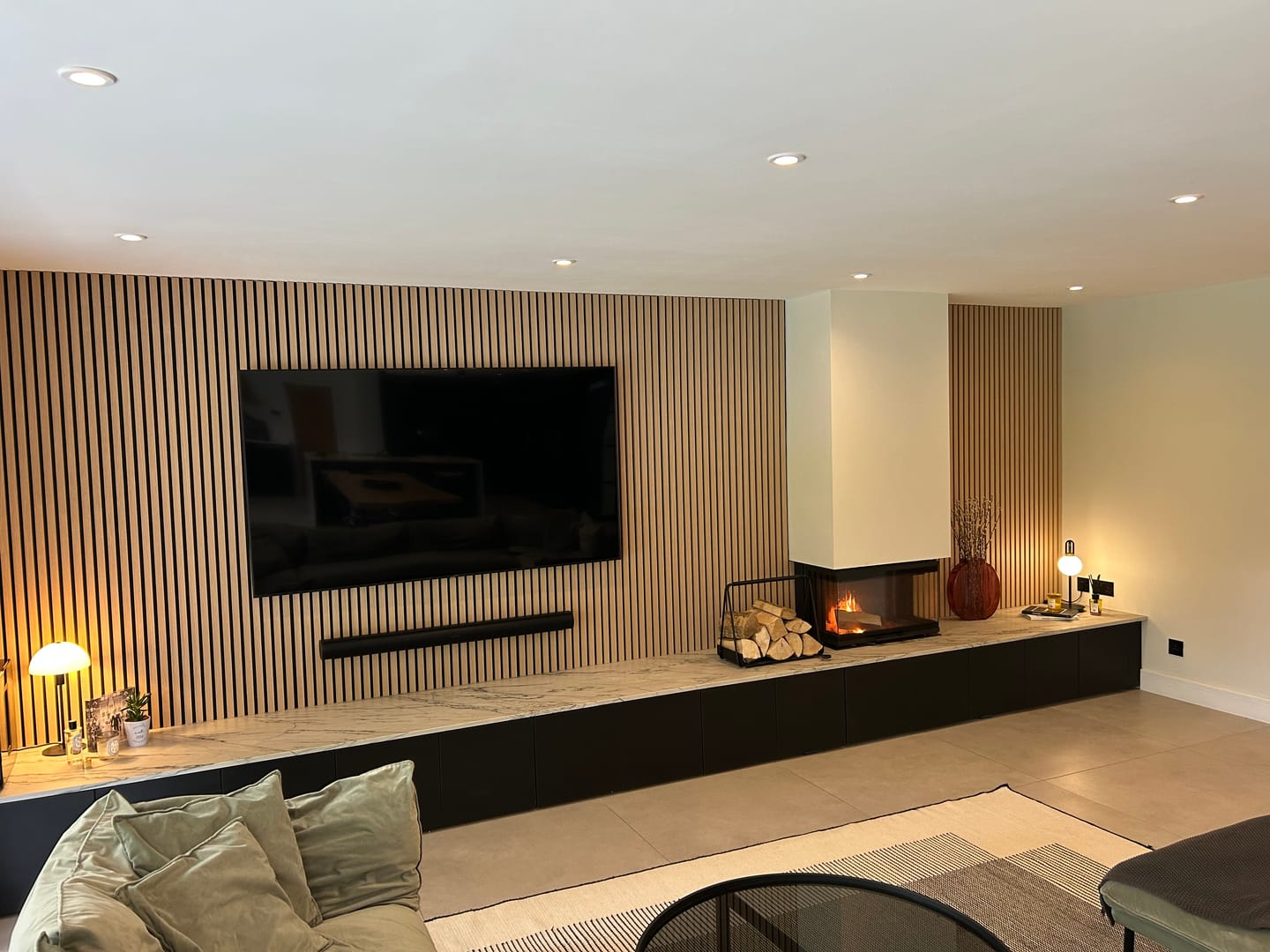 Customer photo review of Wooden Wall Panel | Natural Oak | Premium 3-sided Wood Veneer