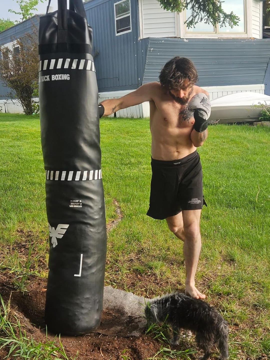 Customer photo review of Black Jack Black No Gi Mens BJJ Shorts