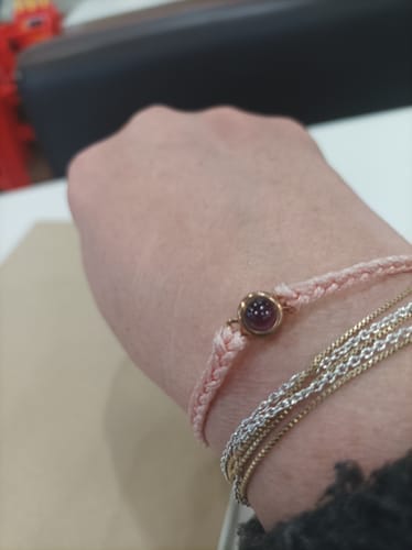 Customer photo review of Pink Photo Bracelet