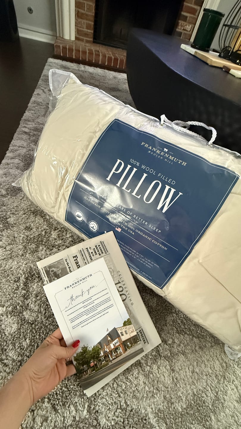 Customer photo review of Wool Pillow