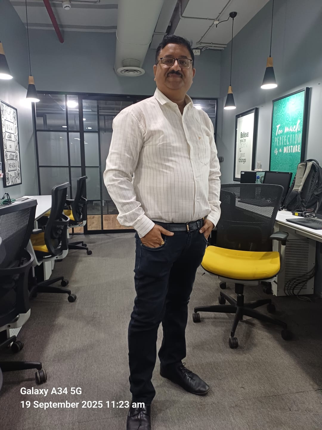 Customer photo review of Golden White Stripes -Full-Bamboo Linen