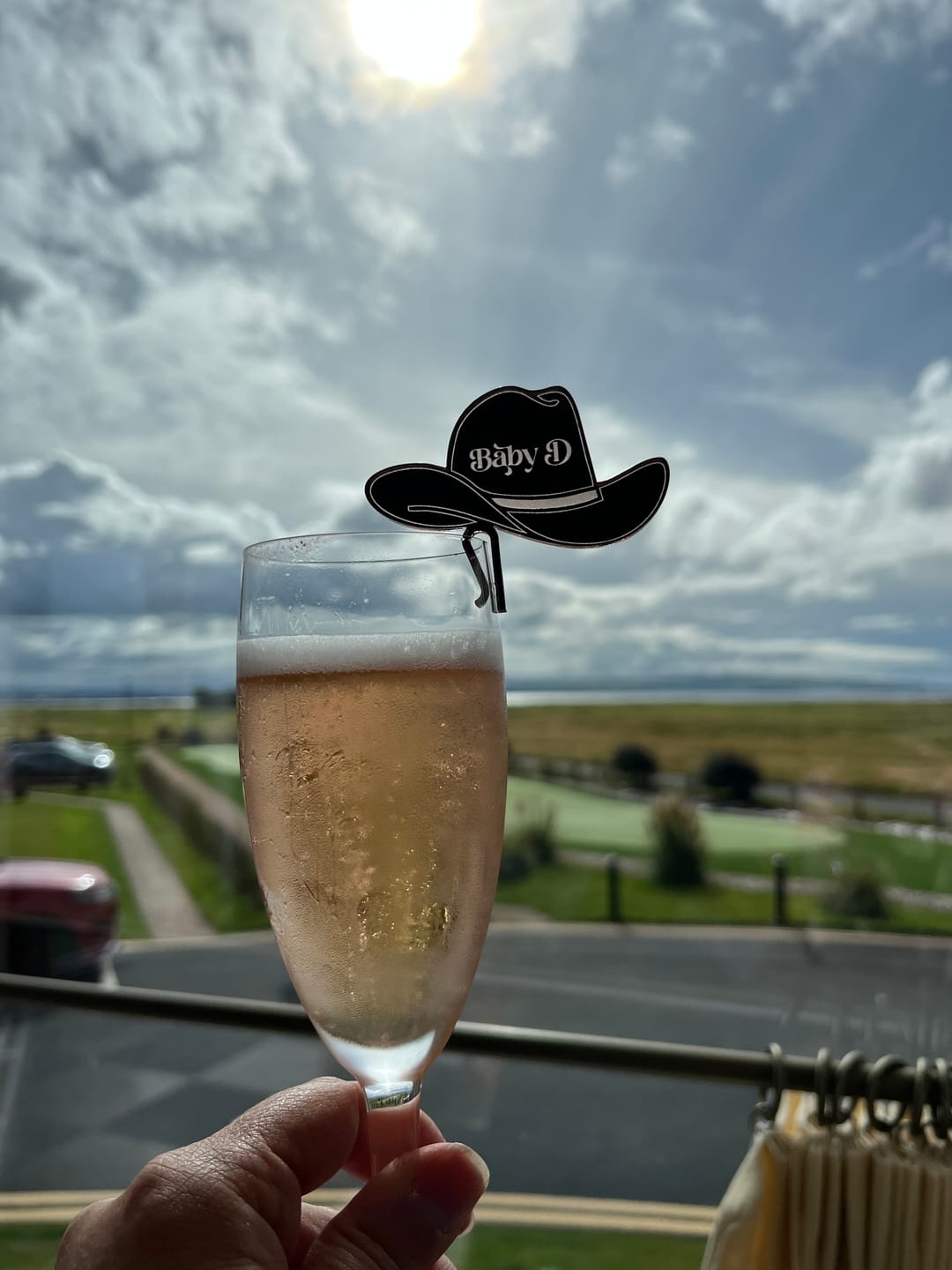 Customer photo review of Cowgirl Hat Personalised Party Decoration Drink Tags