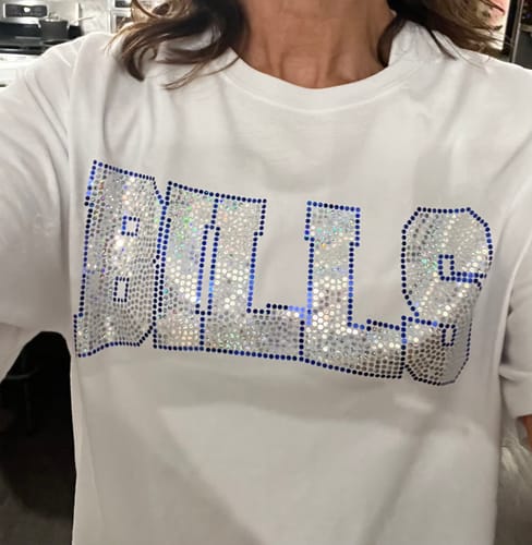 Customer photo review of BILLS Curve SPANGLE Transfer