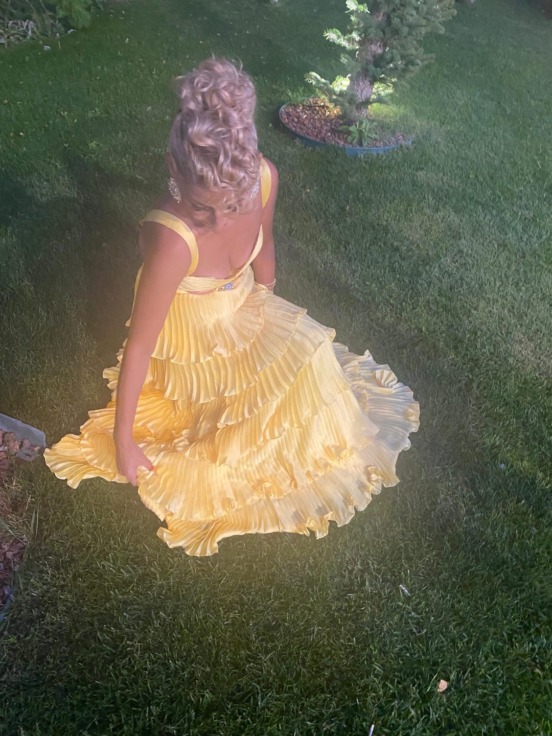 Customer photo review of Devin Dress - Yellow