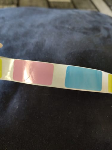 Customer photo review of Round Label Tape for D11, D110, D101