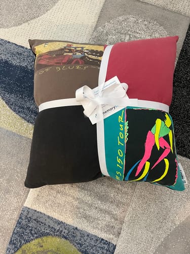 Customer photo review of T-Shirt Pillows