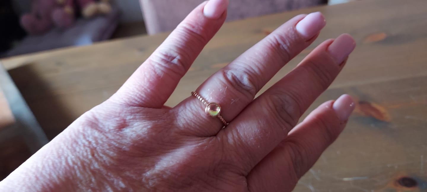 Customer photo review of Mondstein Ring - Auge