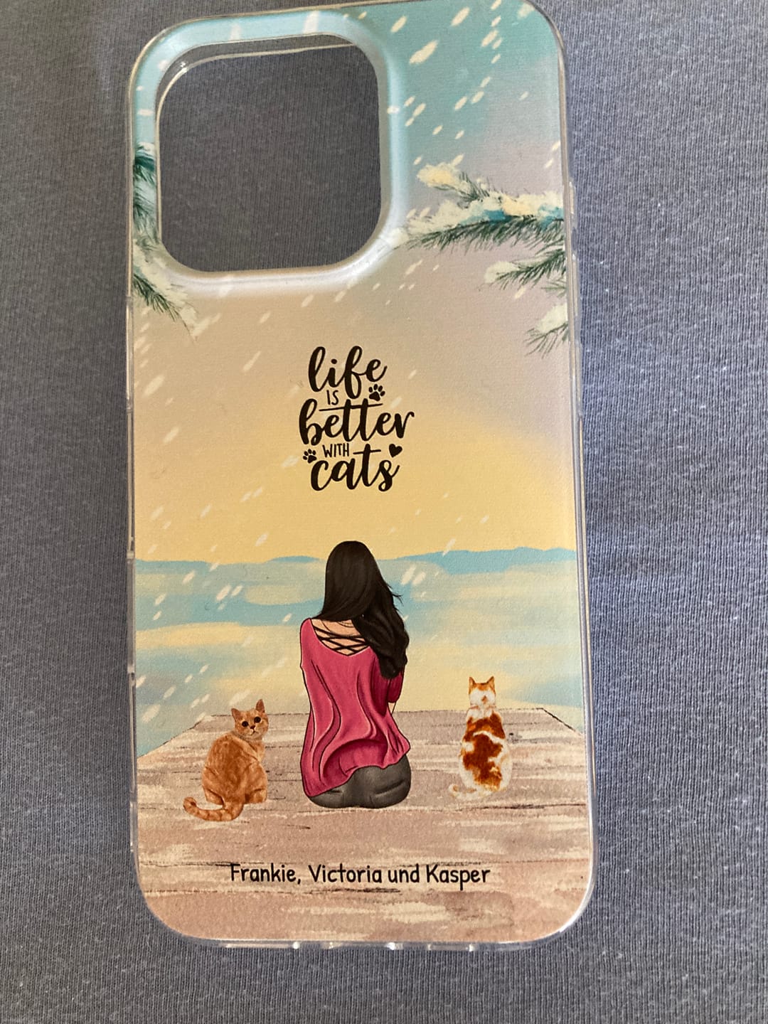 Customer photo review of Unterwegs mit Haustier - Individuelle Handyhülle