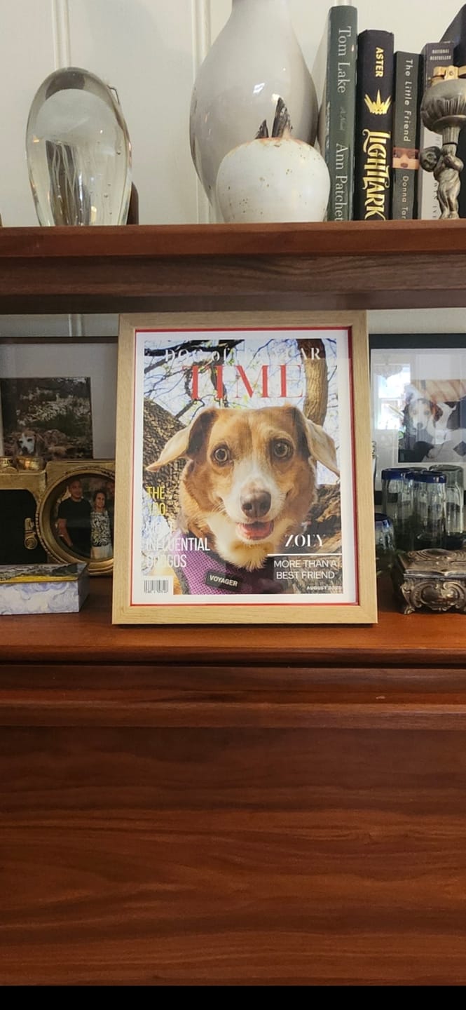 Customer photo review of Pet Portrait Magazine Cover