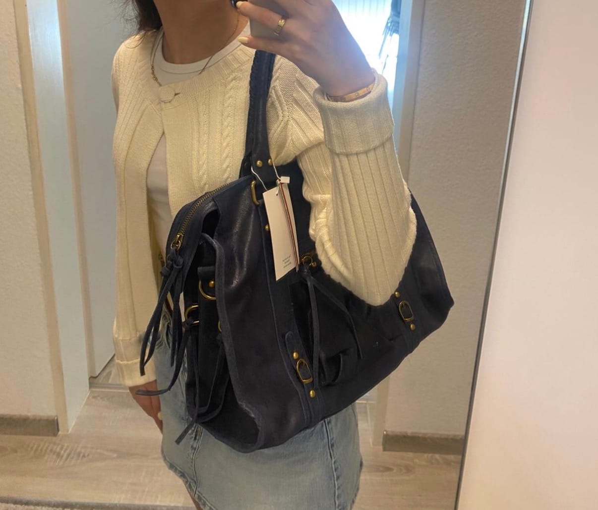 Customer photo review of It girl bag navy