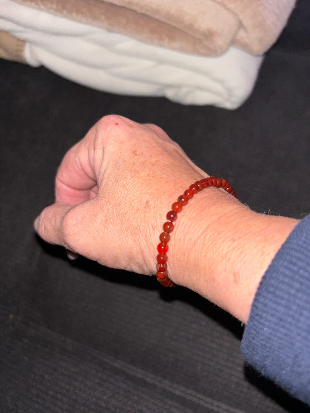 Customer photo review of Karneol Armband - Perlen