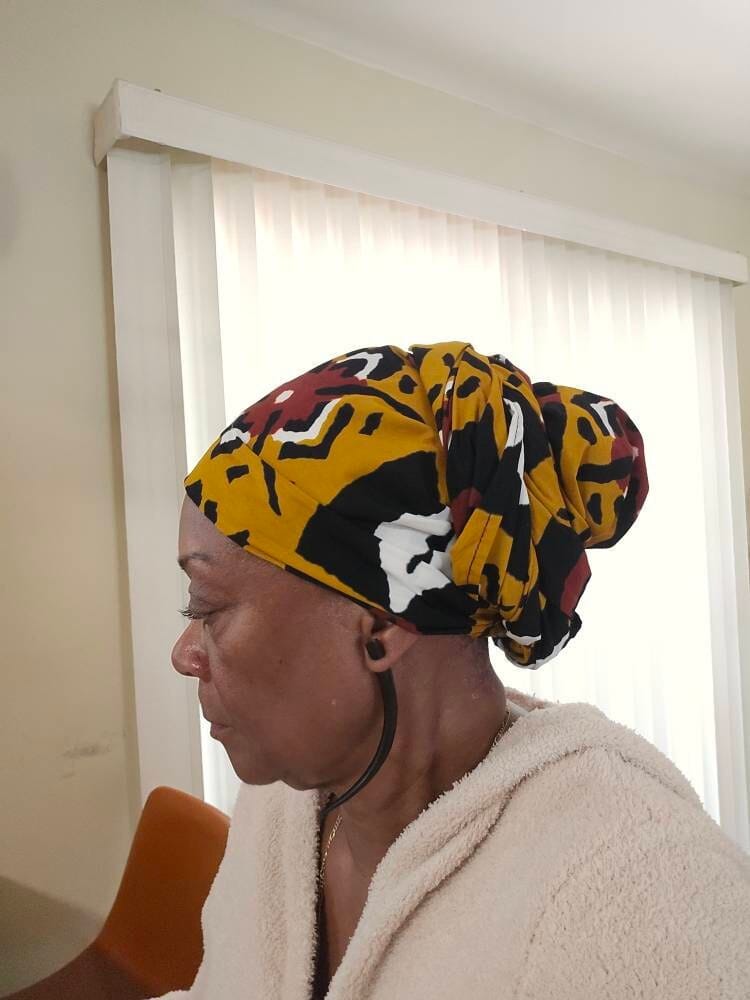 Customer photo review of Enzi African Print Ankara Head Wrap