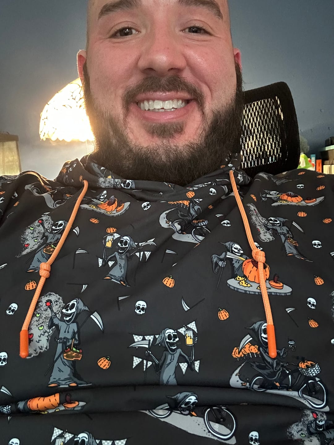 Customer photo review of Reaper's Delight – Performance Hoodie