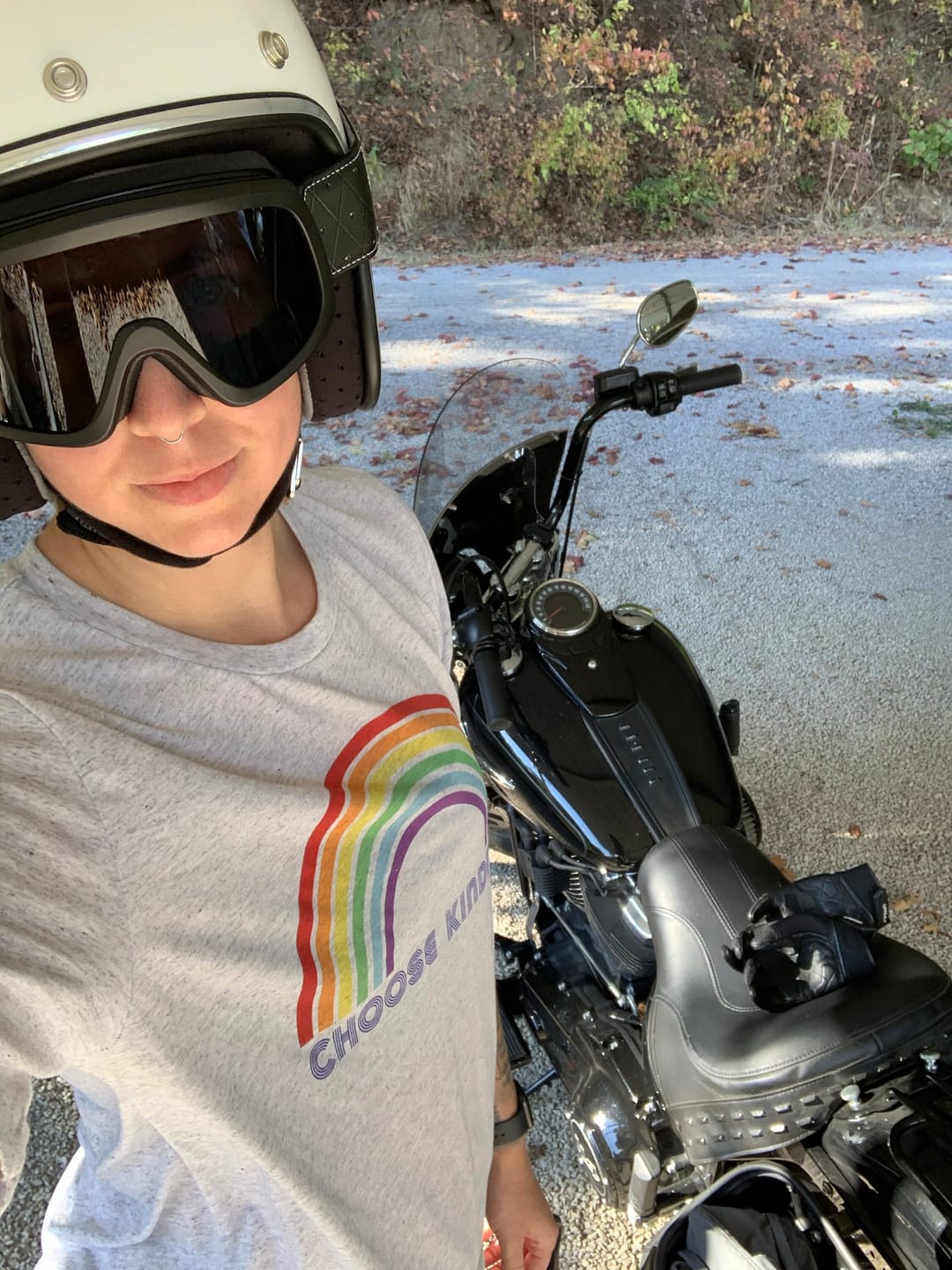Customer photo review of Choose Kindness Super Soft Triblend T-Shirt