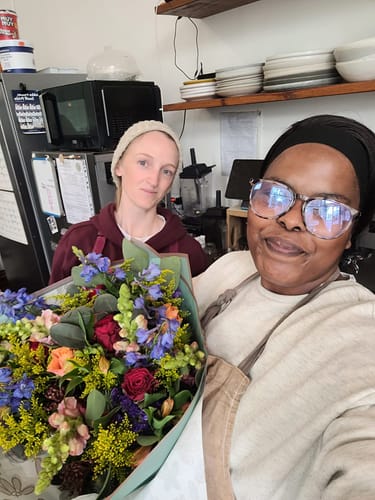 Customer photo review of Brilliantly Happy Bouquet