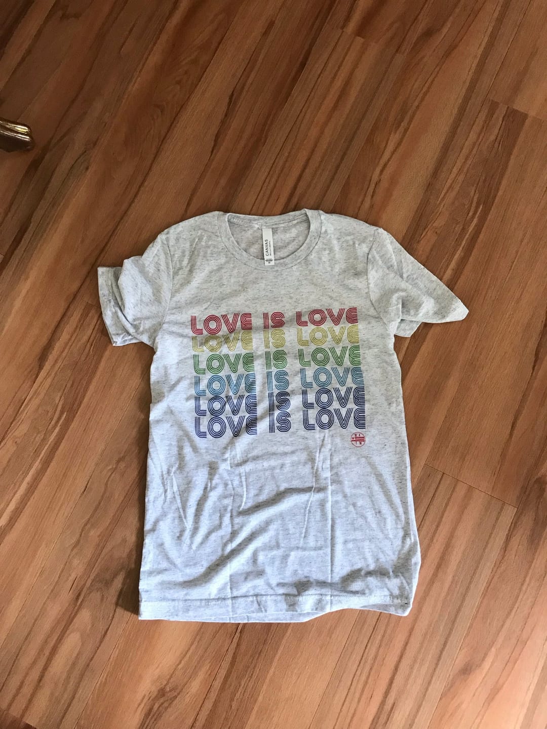 Customer photo review of Love is Love Super Soft Triblend T-Shirt