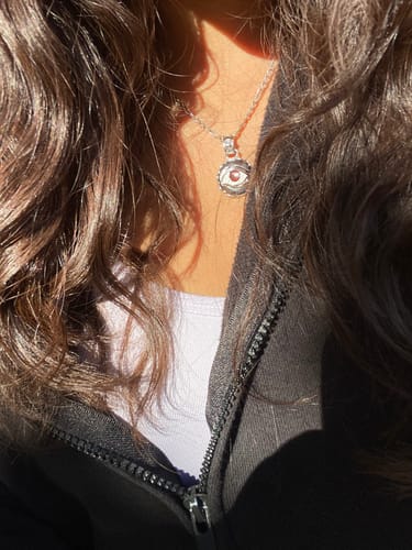 Customer photo review of EVIL EYE PENDANT