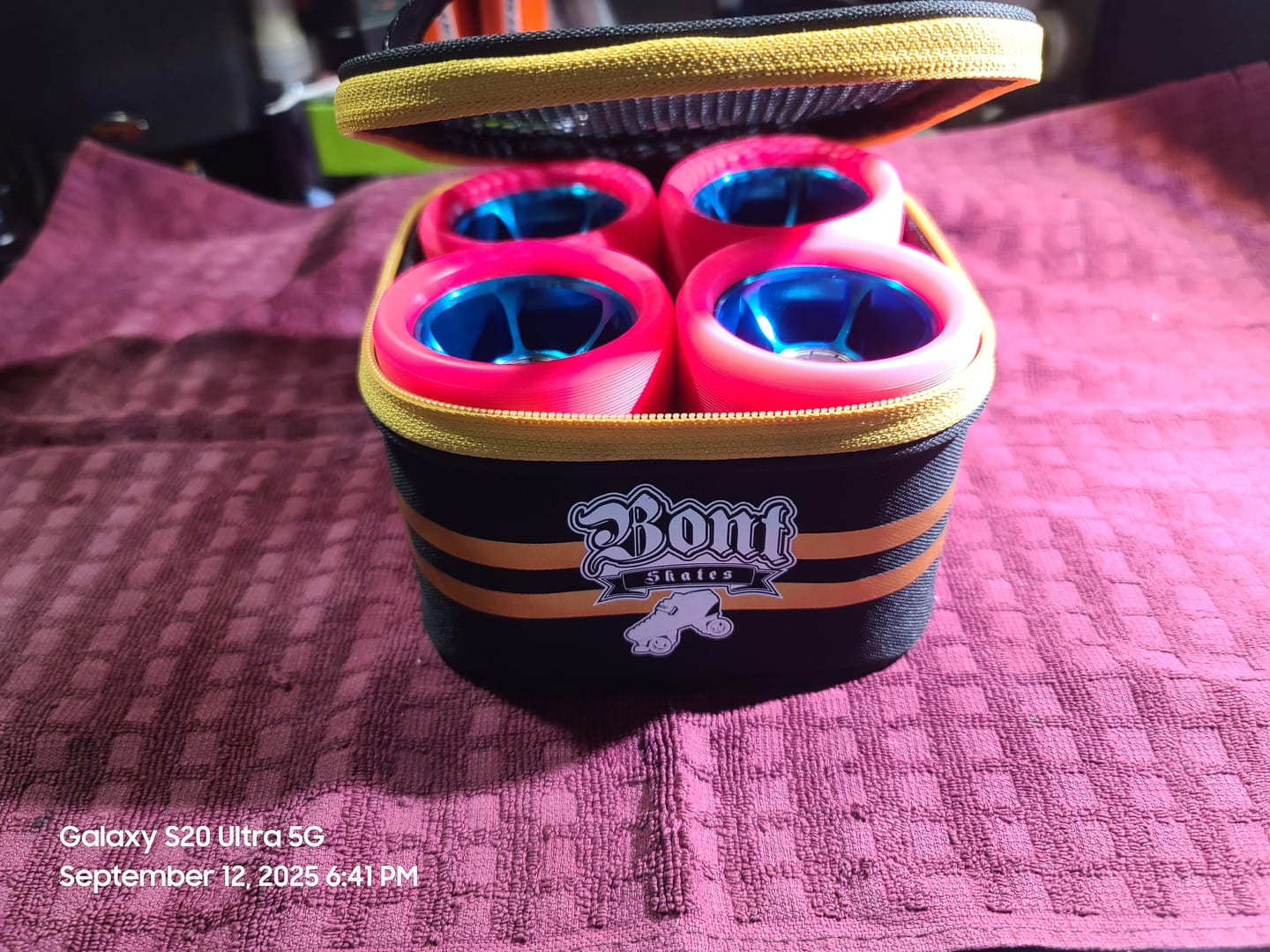 Customer photo review of Roller Skate Wheel Bag