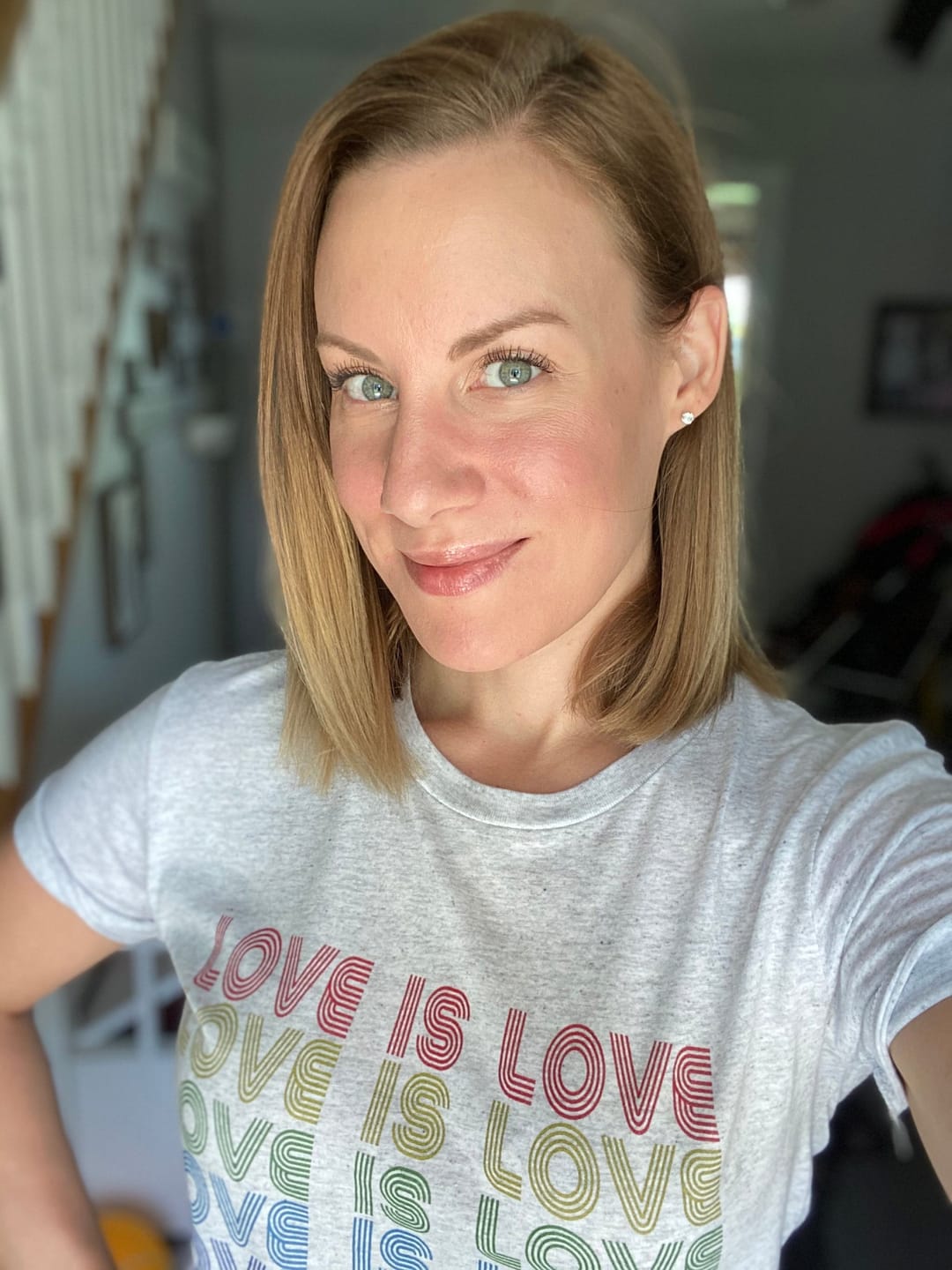 Customer photo review of Love is Love Super Soft Triblend T-Shirt