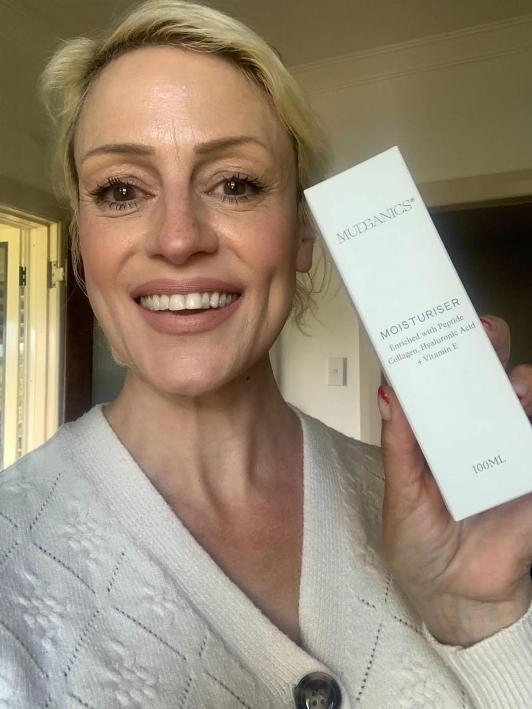 Customer photo review of Peptide Collagen Moisturiser with Hyaluronic Acid