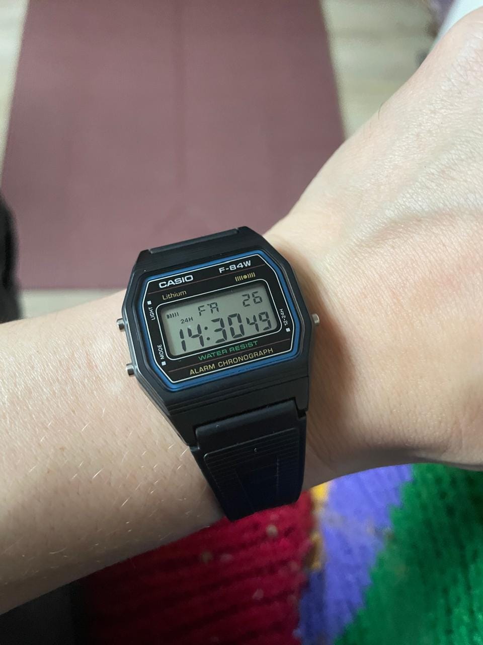Customer photo review of Reloj Casio Vintage F-84W-1 Mercado Japonés JDM