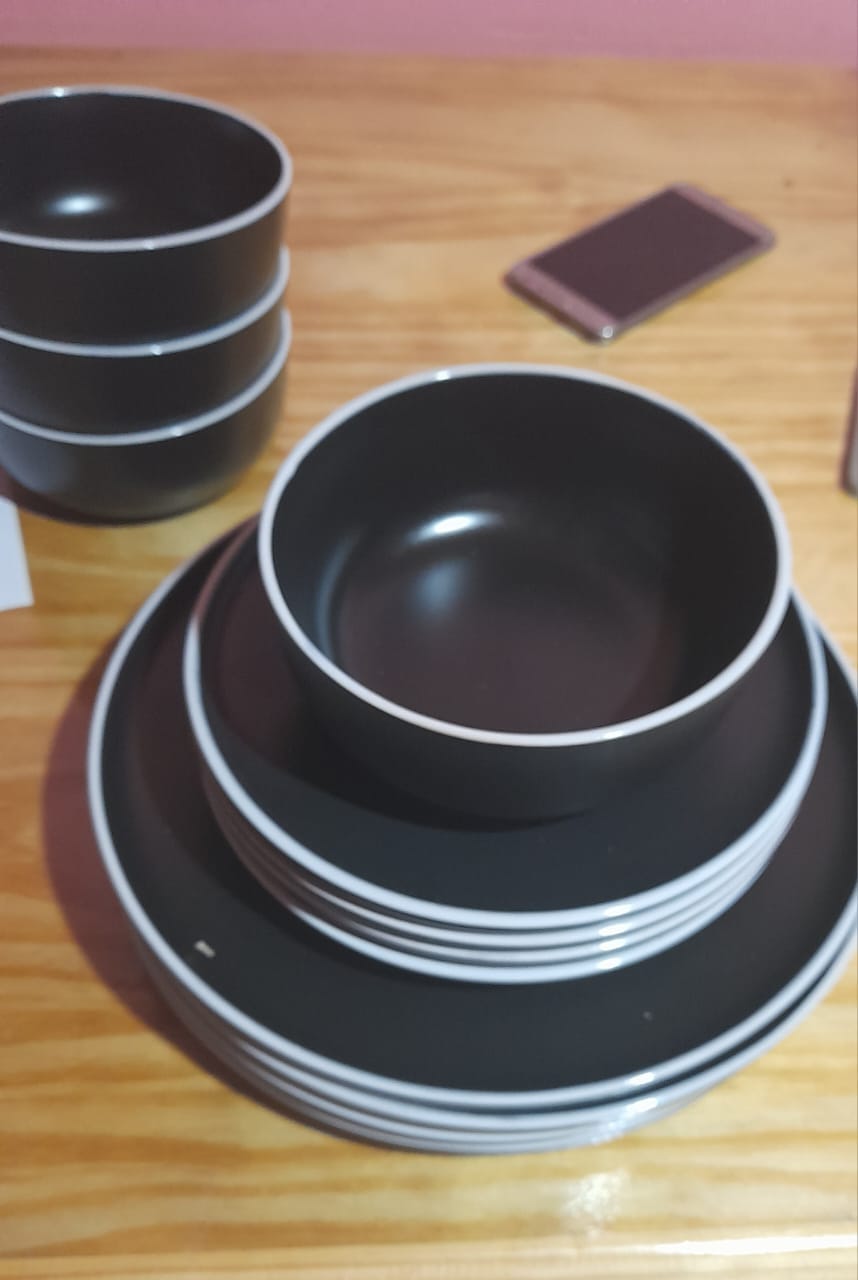 Customer photo review of Bowl Sakura De Porcelana Black 14.5 cm