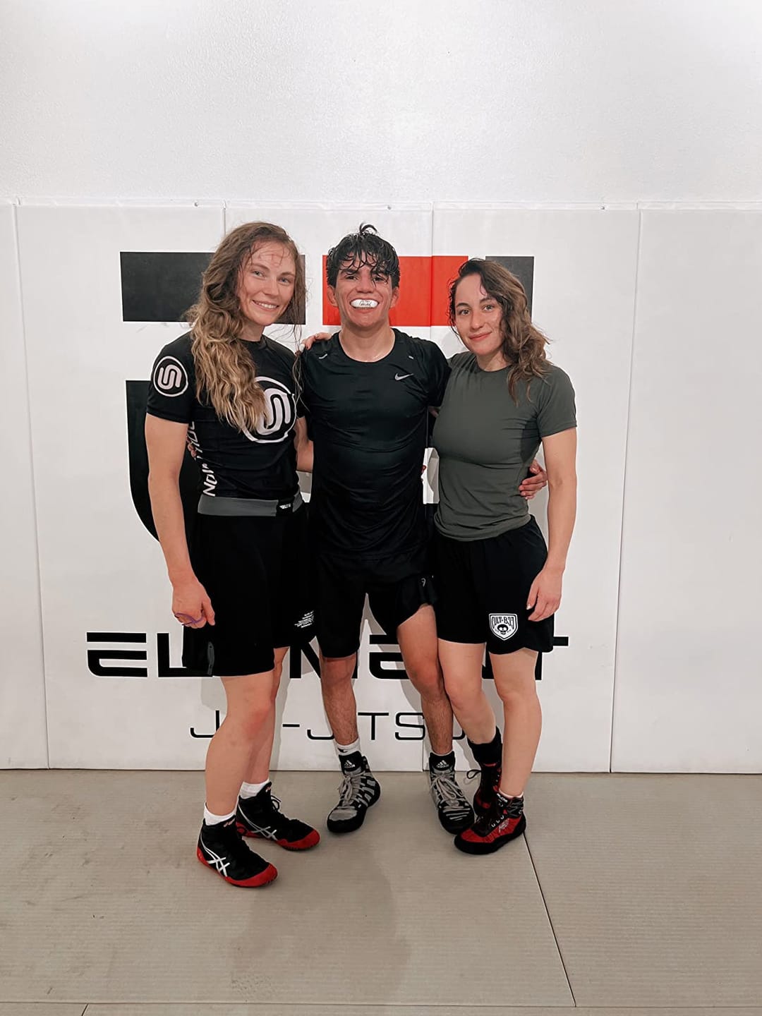 Customer photo review of Black Jack Gray No Gi Mens BJJ Shorts