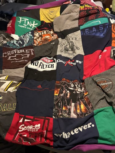 Customer photo review of Premium T Shirt Quilt