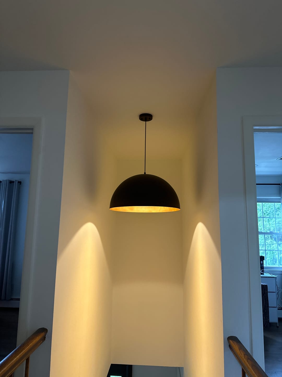 Customer photo review of Industrial Oversized Large Metal Dome Pendant Light