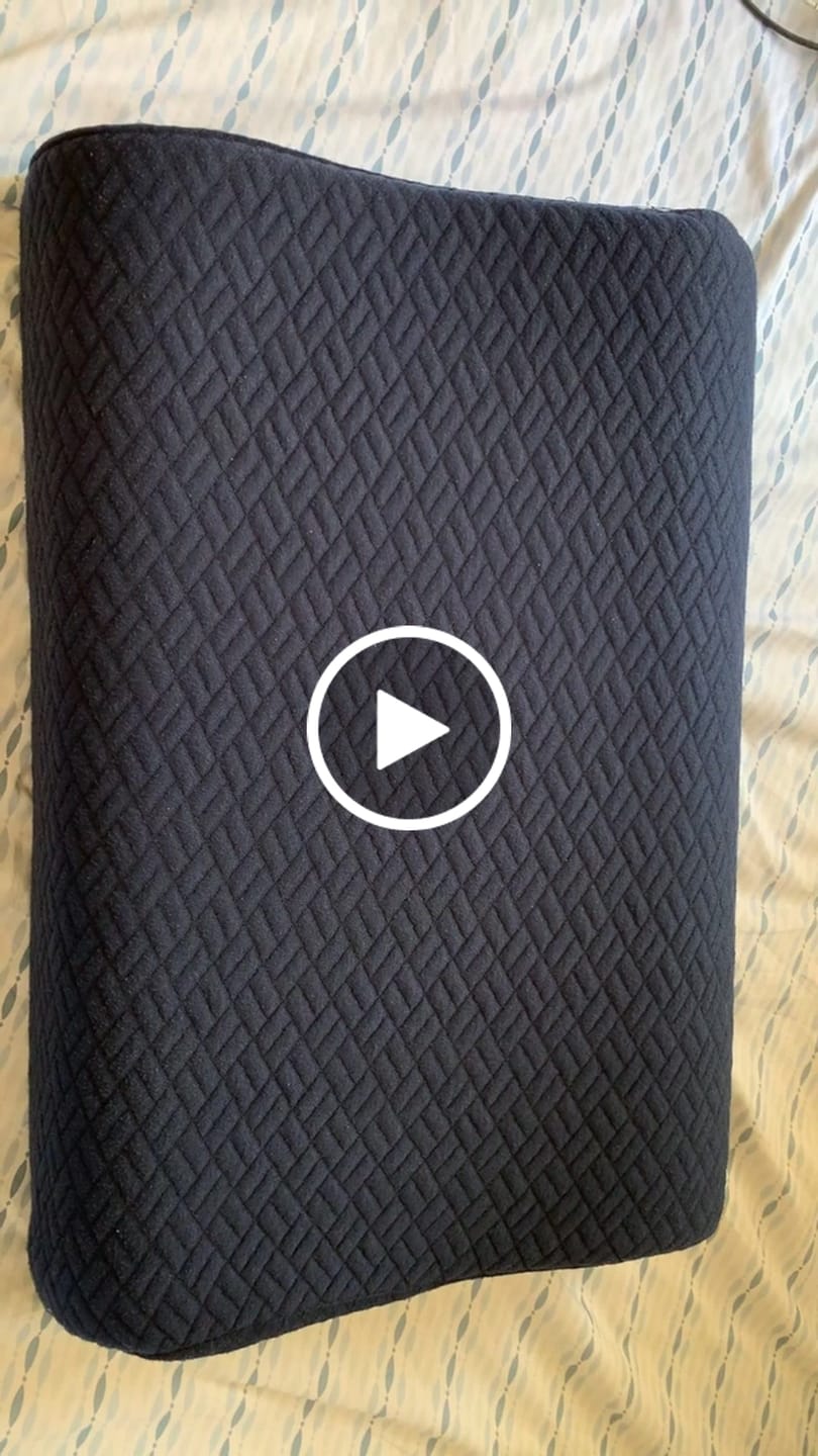 Customer video review of Hard Curved Latex Pillow