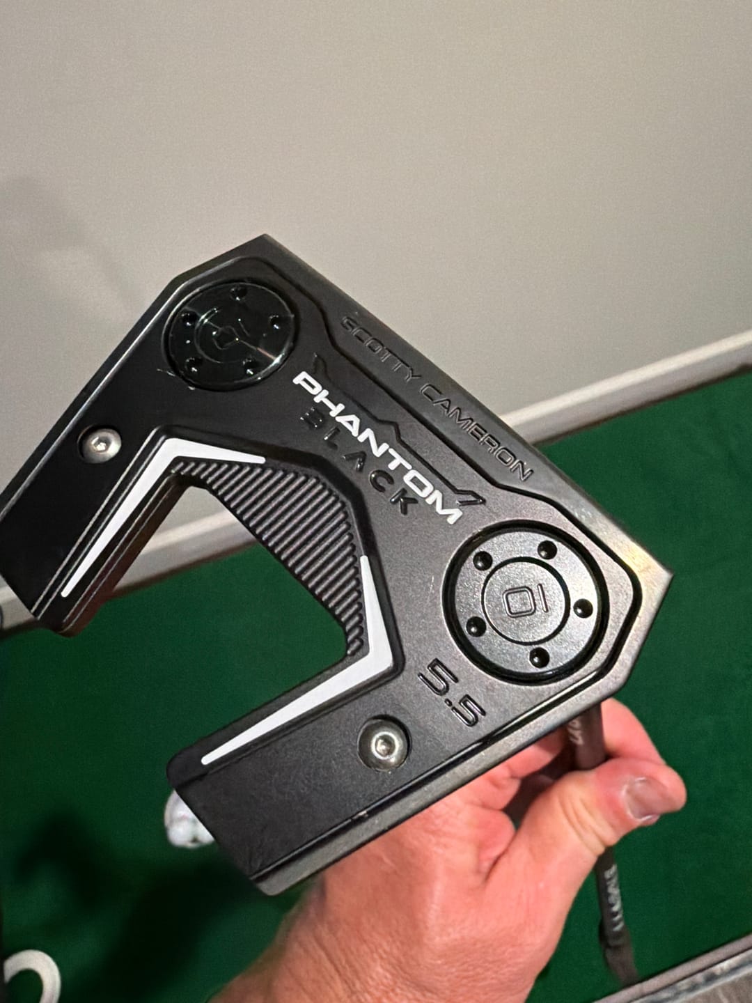 Customer photo review of Satin Black PVD Head Weights Compatible With Scotty Cameron Large Thread Putters