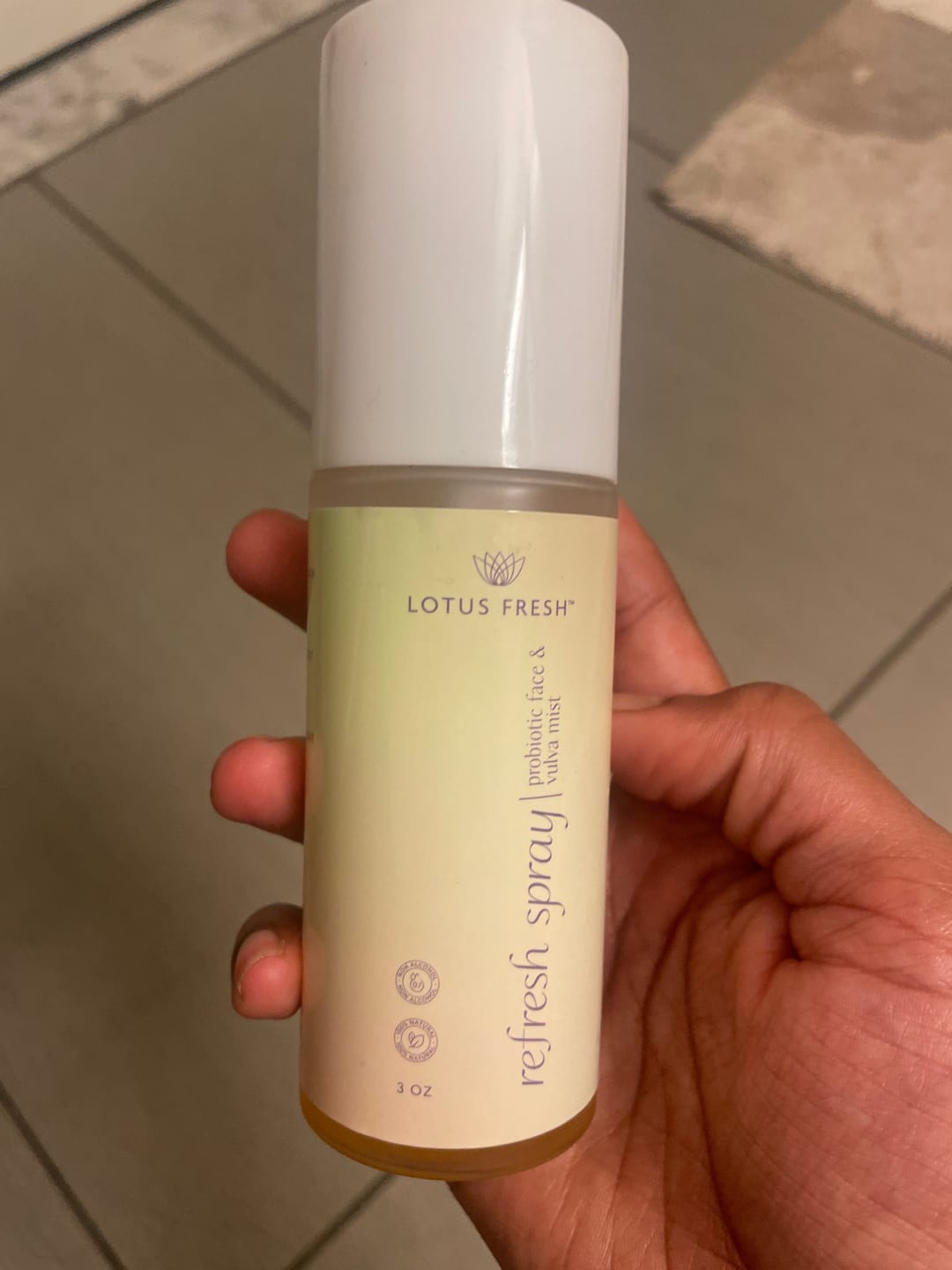 Customer photo review of Refresh Spray