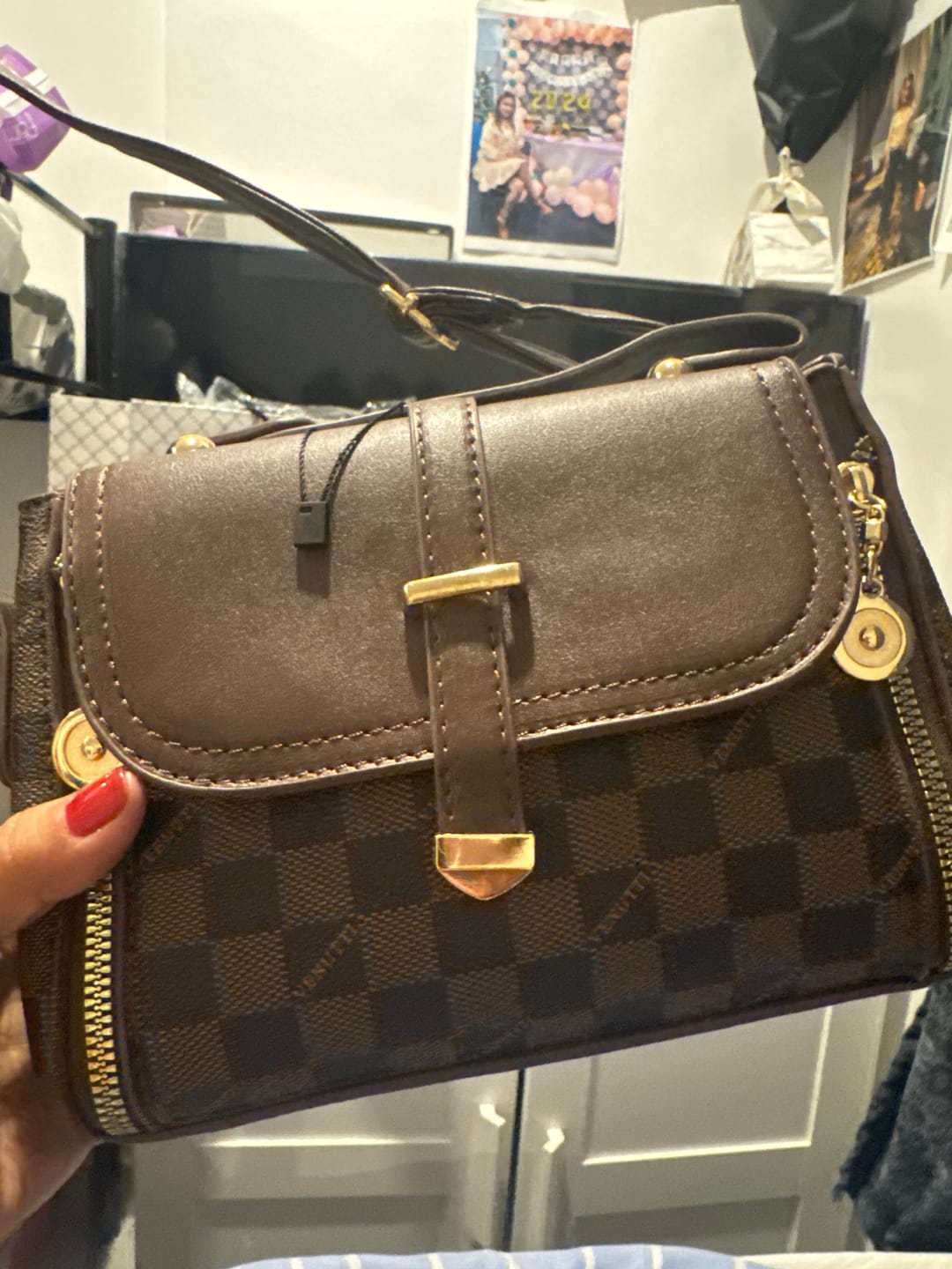 Customer photo review of Chic Buckle Satchel