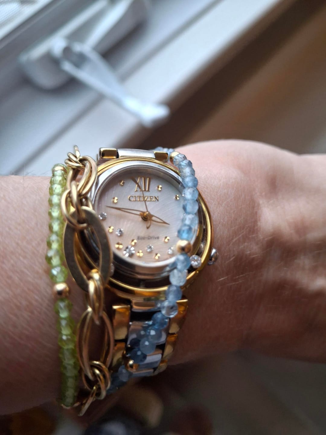 Customer photo review of Balance Intention Bracelet | Peridot