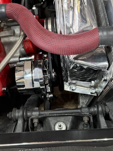 Customer photo review of Upper & Lower Radiator Hose Skin Kit -Carbon Fiber/Kevlar