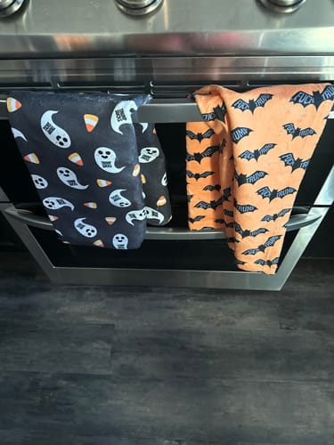 Customer photo review of Subtle F*ck Trump Spooky Bats Hand Towel