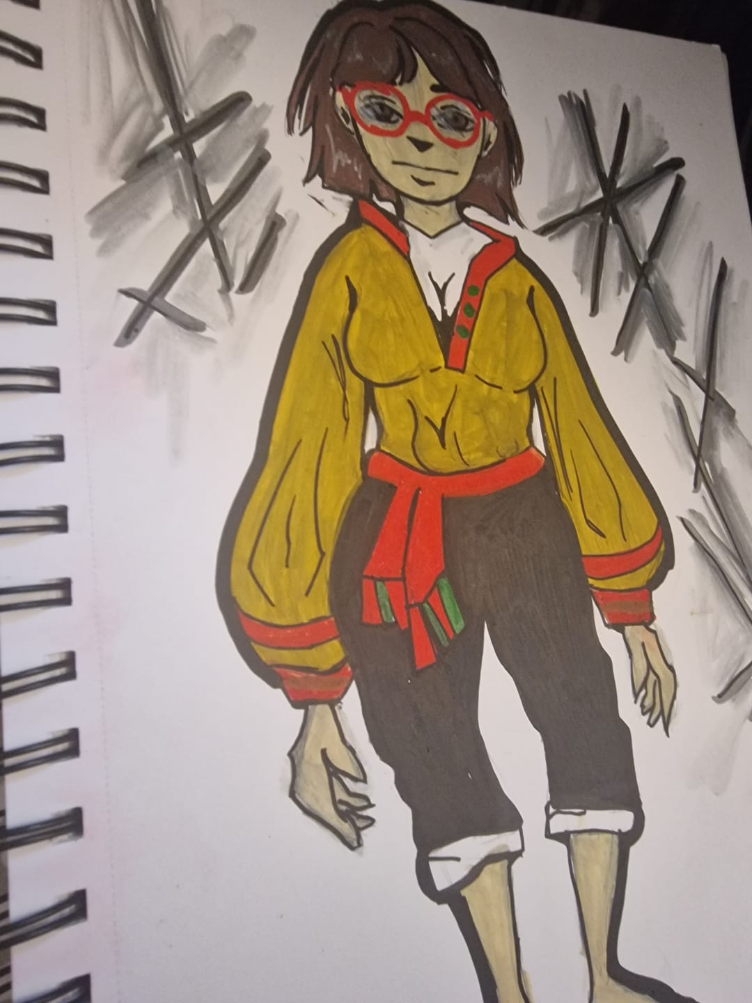 Customer photo review of Ohuhu Spiral-Bound Marker Pad for Alcohol Markers