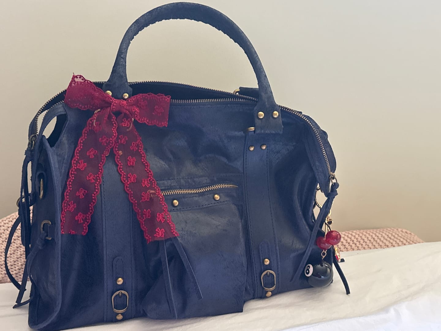 Customer photo review of It girl bag navy
