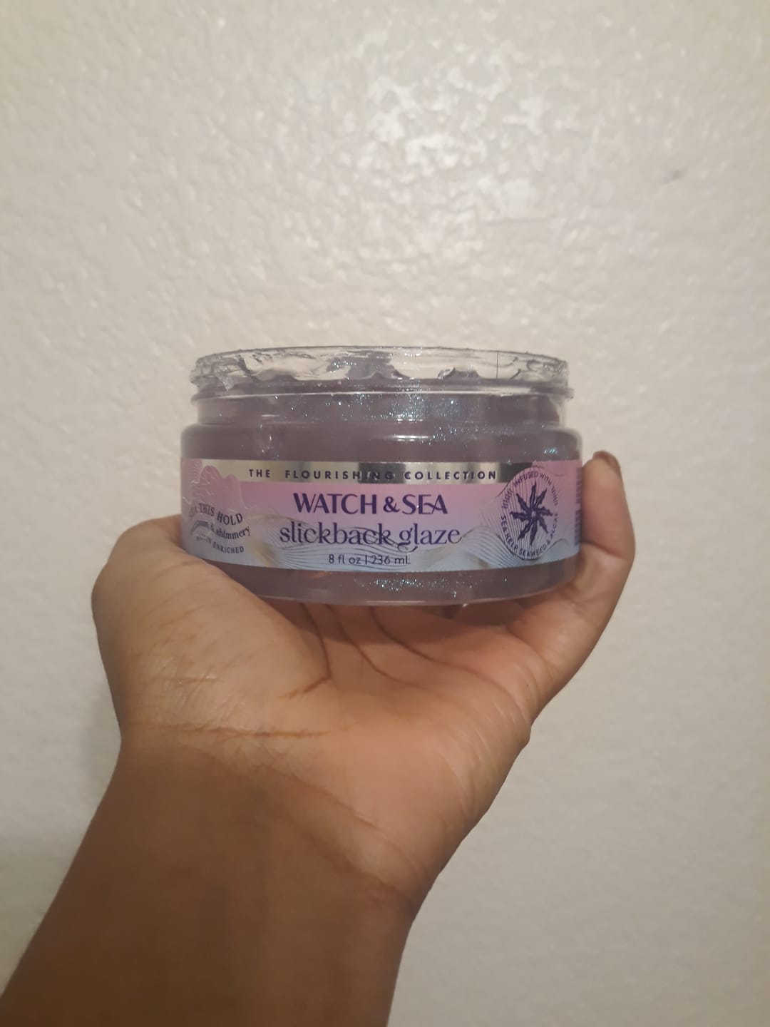 Customer photo review of "SEA THIS HOLD” Maximum & Shimmery Slickback Glaze