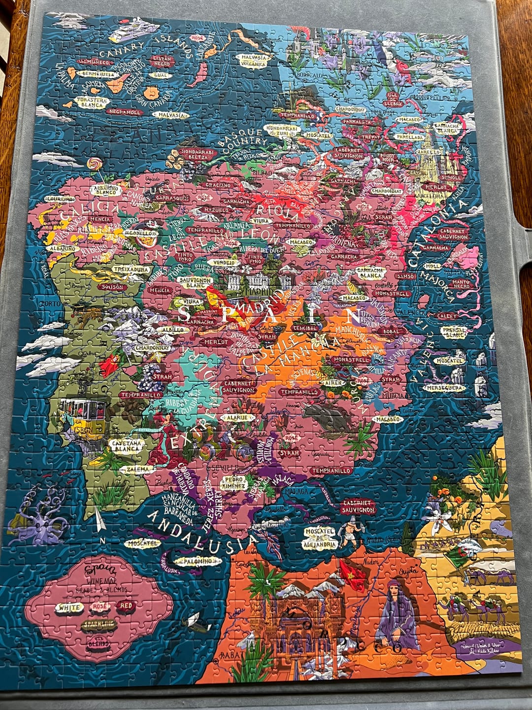 Customer photo review of Wine Puzzle - Spain