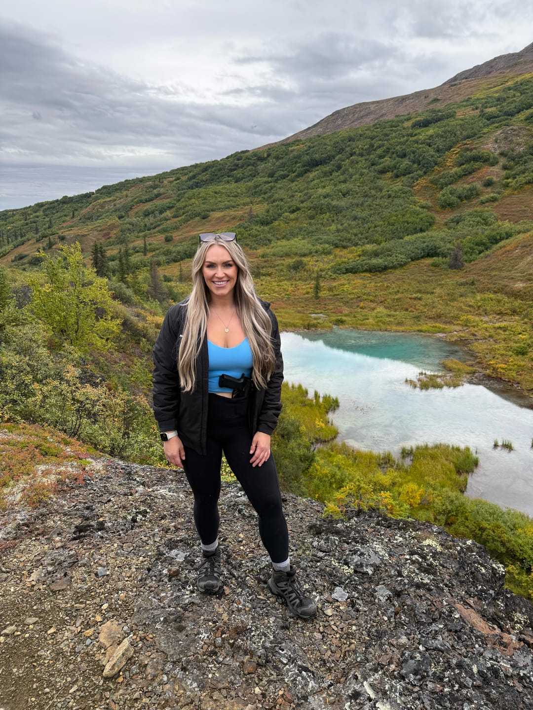 Customer photo review of Concealed Carry Leggings With Pockets | Black
