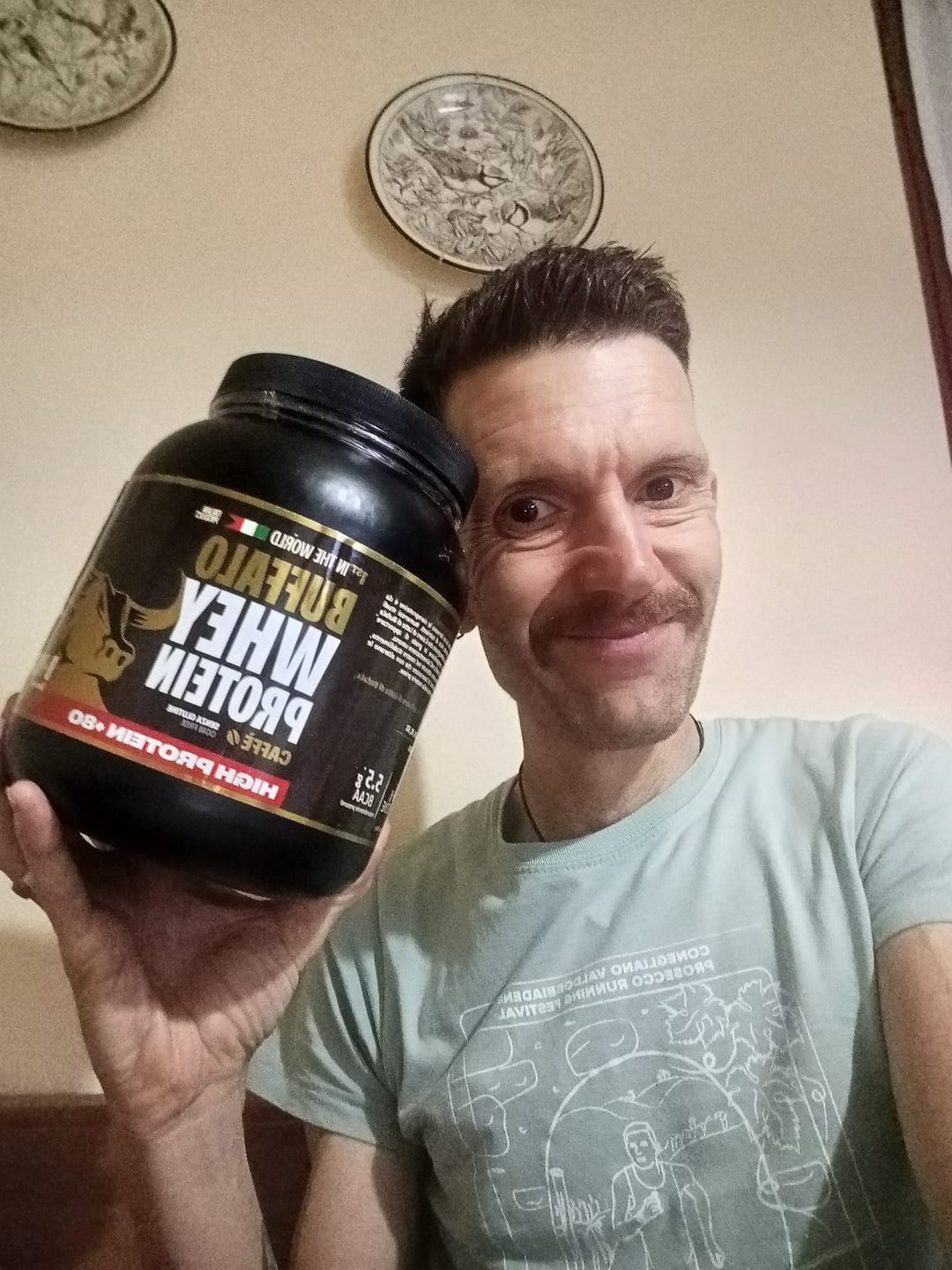 Customer photo review of +80 High Protein con Stevia - Buffalo Whey Gusto Puro - Proteine in Polvere