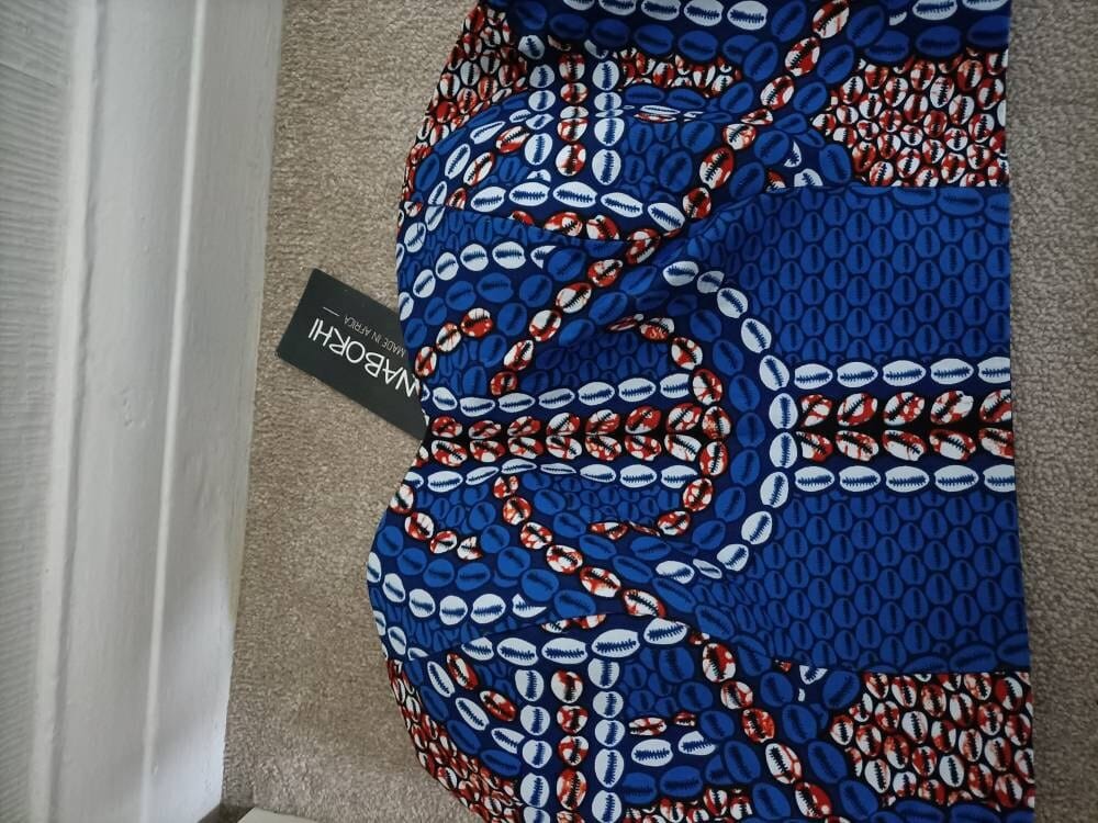 Customer photo review of AMADI African Print Ankara Bandeau Crop Top