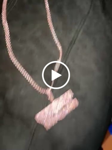 Customer video review of Franco VVS Moissanite Chain Steel / .925 Silver