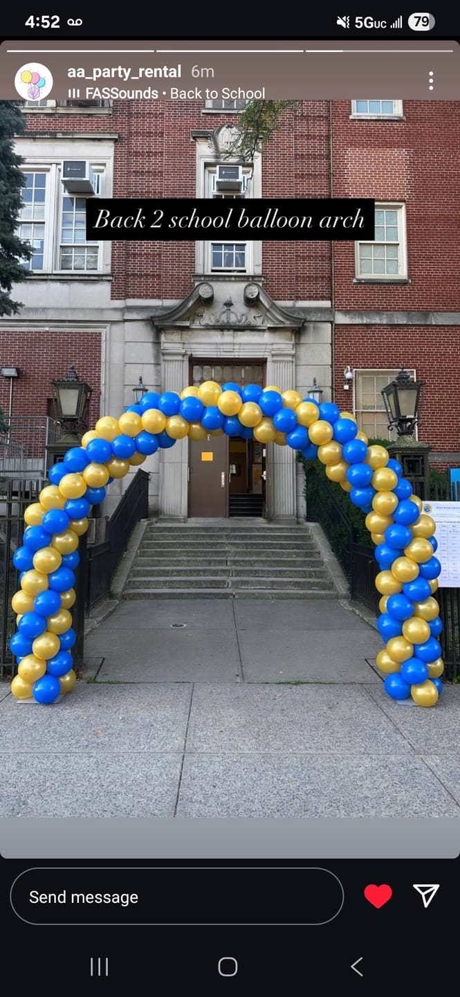 Customer photo review of 10x8 Ft Aluminum Balloon Arch Frame Wedding Arch Stand