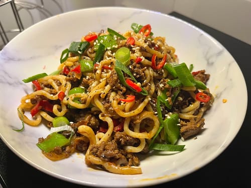 Customer photo review of Qetoe Low Carb Chicken Noodles 4 Pack (4x250g)