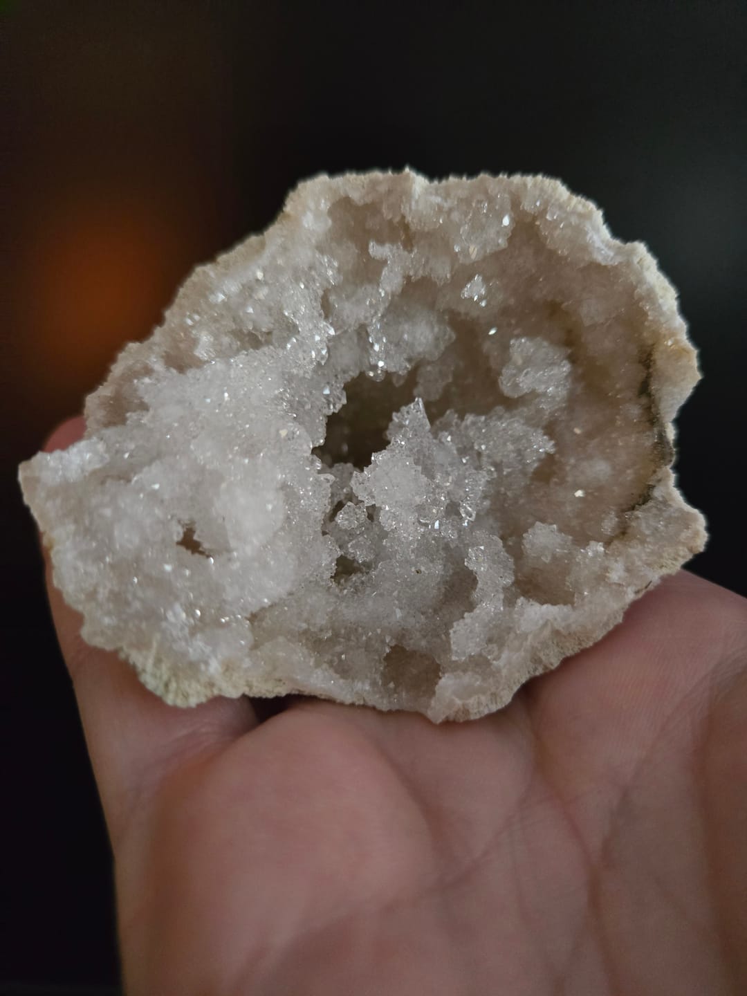 Customer photo review of Gallon Bucket of Quartz Geodes