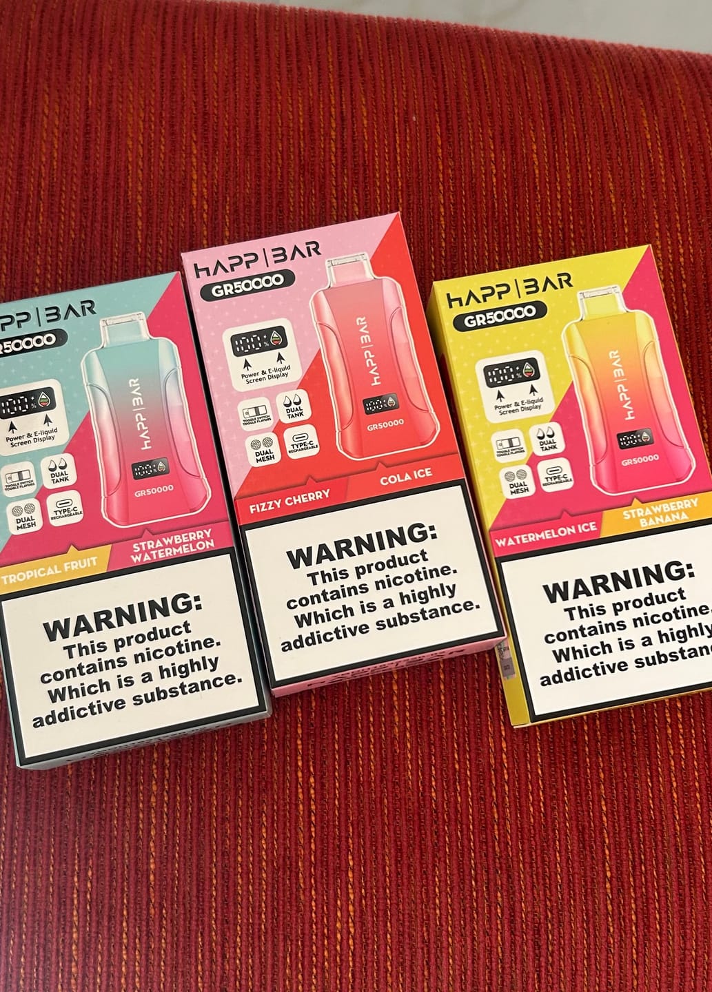 Customer photo review of HAPP BAR GR50000 | 50k puffs Doble sabor