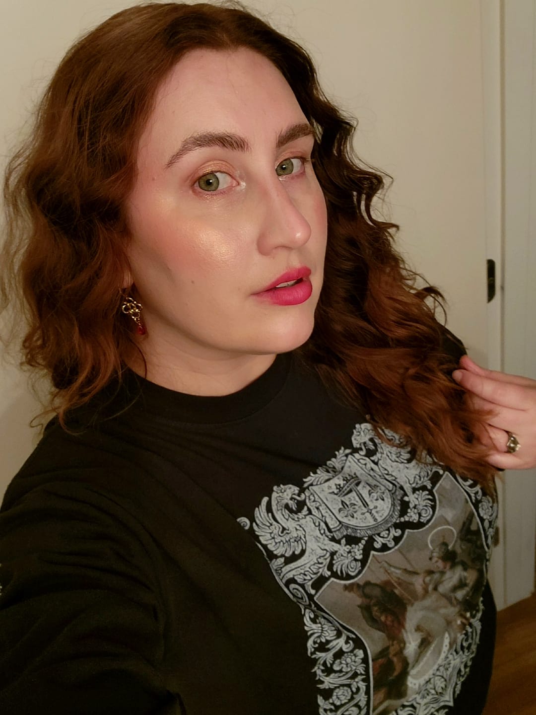 Customer photo review of Resistance Oversized Long Sleeve Tee