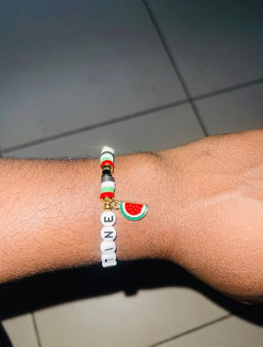 Customer photo review of Palestine Freedom Bracelet